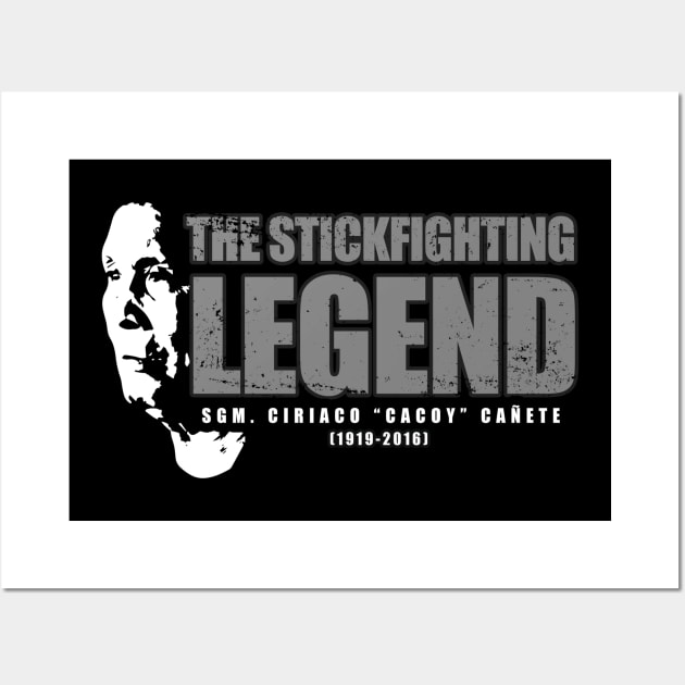 Stick Fighting Legeng Wall Art by Eskrima